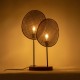 GloboStar® AZUL 02231 Boho Επιτραπέζιο Φωτιστικό Πορτατίφ Διφωτο 2 x E27 IP20 Μπεζ & Καφέ Ξύλο με Μαύρο Μέταλλο - Μ45 x Π11 x Υ75cm GloboStar® AZUL 02231 Boho Επιτραπέζιο Φωτιστικό Διφωτο 2 x E27 AC220-240V IP20 - Μ45 x Π11 x Υ75cm - Μπεζ Ξύλινο με Μαύρο Μεταλλικό και Μπεζ Ξύλινο Πλέγμα