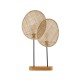 GloboStar® AZUL 02231 Boho Επιτραπέζιο Φωτιστικό Πορτατίφ Διφωτο 2 x E27 IP20 Μπεζ & Καφέ Ξύλο με Μαύρο Μέταλλο - Μ45 x Π11 x Υ75cm GloboStar® AZUL 02231 Boho Επιτραπέζιο Φωτιστικό Διφωτο 2 x E27 AC220-240V IP20 - Μ45 x Π11 x Υ75cm - Μπεζ Ξύλινο με Μαύρο Μεταλλικό και Μπεζ Ξύλινο Πλέγμα