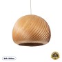 GLOBOSTAR® KAILANI 02243 Boho Κρεμαστό Φωτιστικό Οροφής με Ντουί 1 x E27 AC 220-240V IP20 - Καφέ - Μ40 x Π40 x Υ30cm