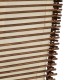 GloboStar® PALMA 02273 Boho Επιδαπέδιο Φωτιστικό Δίφωτο 2 x E27 IP20 Καφέ Ξύλο με Μπεζ Ύφασμα - Μ34 x Π34 x Υ130cm