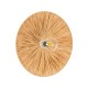 GloboStar® COLOMBO 02277 Boho Επιτοίχιο Φωτιστικό Απλίκα Μονόφωτο 1 x E27 IP20 Μπεζ Ράφια - Μ40 x Π40 x Υ9cm GloboStar® COLOMBO 02277 Boho Επιτοίχιο Φωτιστικό Απλίκα Μονόφωτο 1 x E27 IP20 Μπεζ Ράφια - Μ40 x Π40 x Υ9cm