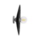 GloboStar® COLOMBO 02280 Boho Επιτοίχιο Φωτιστικό Απλίκα Μονόφωτο 1 x E27 IP20 Μαύρη Ράφια - Μ40 x Π40 x Υ9cm GloboStar® COLOMBO 02280 Boho Επιτοίχιο Φωτιστικό Απλίκα Μονόφωτο 1 x E27 IP20 Μαύρη Ράφια - Μ40 x Π40 x Υ9cm