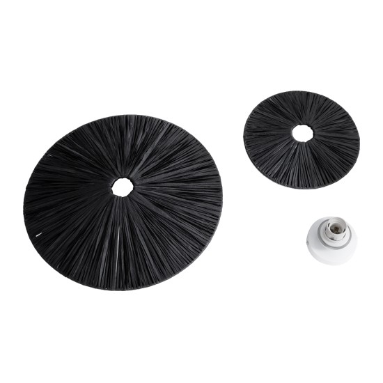 GloboStar® COLOMBO 02280 Boho Επιτοίχιο Φωτιστικό Απλίκα Μονόφωτο 1 x E27 IP20 Μαύρη Ράφια - Μ40 x Π40 x Υ9cm GloboStar® COLOMBO 02280 Boho Επιτοίχιο Φωτιστικό Απλίκα Μονόφωτο 1 x E27 IP20 Μαύρη Ράφια - Μ40 x Π40 x Υ9cm
