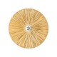GloboStar® COLOMBO 02283 Boho Επιτοίχιο Φωτιστικό Απλίκα Μονόφωτο 1 x E27 IP20 Μπεζ Ράφια - Μ40 x Π40 x Υ9cm GloboStar® COLOMBO 02283 Boho Επιτοίχιο Φωτιστικό Απλίκα Μονόφωτο 1 x E27 IP20 Μπεζ Ράφια - Μ40 x Π40 x Υ9cm