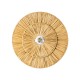 GloboStar® COLOMBO 02284 Boho Επιτοίχιο Φωτιστικό Απλίκα Μονόφωτο 1 x E27 IP20 Μπεζ Ράφια - Μ40 x Π40 x Υ9cm GloboStar® COLOMBO 02284 Boho Επιτοίχιο Φωτιστικό Απλίκα Μονόφωτο 1 x E27 IP20 Μπεζ Ράφια - Μ40 x Π40 x Υ9cm