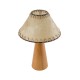 GloboStar® MASPALOMAS 02291 Boho Επιτραπέζιο Φωτιστικό Πορτατίφ Μονόφωτο 1 x E27 IP20 Καφέ Ξύλο με Μπεζ Ύφασμα - Μ30 x Π30 x Υ45cm GloboStar® MASPALOMAS 02291 Boho Επιτραπέζιο Φωτιστικό Μονόφωτο 1 x E27 AC220-240V IP20 - Φ30 x Υ45cm - Μπεζ Ξύλινο Καμπάνα