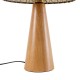 GloboStar® MASPALOMAS 02291 Boho Επιτραπέζιο Φωτιστικό Πορτατίφ Μονόφωτο 1 x E27 IP20 Καφέ Ξύλο με Μπεζ Ύφασμα - Μ30 x Π30 x Υ45cm GloboStar® MASPALOMAS 02291 Boho Επιτραπέζιο Φωτιστικό Μονόφωτο 1 x E27 AC220-240V IP20 - Φ30 x Υ45cm - Μπεζ Ξύλινο Καμπάνα
