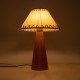 GloboStar® MASPALOMAS 02291 Boho Επιτραπέζιο Φωτιστικό Πορτατίφ Μονόφωτο 1 x E27 IP20 Καφέ Ξύλο με Μπεζ Ύφασμα - Μ30 x Π30 x Υ45cm GloboStar® MASPALOMAS 02291 Boho Επιτραπέζιο Φωτιστικό Μονόφωτο 1 x E27 AC220-240V IP20 - Φ30 x Υ45cm - Μπεζ Ξύλινο Καμπάνα