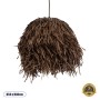 GLOBOSTAR® GUADELOUPE 02293 Boho Κρεμαστό Φωτιστικό Οροφής με Ντουί 1 x E27 AC 220-240V IP20 - Καφέ - Μ50 x Π50 x Υ40cm