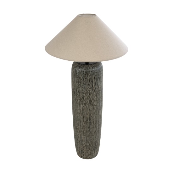 GloboStar® OLIANA 02315 Boho Επιδαπέδιο Φωτιστικό Μονόφωτο 1 x E27 IP20 Γκρι Κεραμικό με Μπεζ Ύφασμα - Μ55 x Π55 x Υ110cm GloboStar® OLIANA 02315 Boho Επιδαπέδιο Φωτιστικό Μονόφωτο 1 x E27 IP20 Γκρι Κεραμικό με Μπεζ Ύφασμα - Μ55 x Π55 x Υ110cm