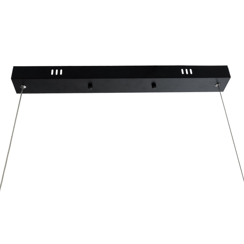 GloboStar® KATRINA 02320 Μοντέρνο Κρεμαστό Φωτιστικό Ανάρτηση LED 24W 1920lm 120° AC 220-240V IP20 Φυσικό Λευκό 4500K Καφέ Ξύλο - Μ10 x Π10 x Υ100cm - 2 Xρόνια Εγγύηση