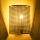 GloboStar® SAOTOME 02321 Boho Επιτοίχιο Φωτιστικό Απλίκα Μονόφωτο 1 x E27 IP20 Μπεζ Ξύλο - Μ20 x Π10 x Υ25cm
