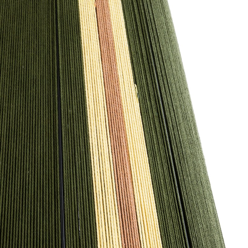 GLOBOSTAR® SALERNO 02332 Boho Επιδαπέδιο Φωτιστικό με Ντουί 1 x E27 AC 220-240V IP20 - Σκούρο Πράσινο & Μπεζ - Μ50 x Π50 x Υ70cm