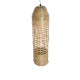 GloboStar® WAIKIKI 02350 Boho Κρεμαστό Φωτιστικό Πλέγμα Μονόφωτο 1 x E27 IP20 Μπεζ Ξύλο - Μ20 x Π20 x Υ80cm GloboStar® WAIKIKI 02350 Boho Κρεμαστό Φωτιστικό Πλέγμα Μονόφωτο 1 x E27 IP20 Μπεζ Ξύλο - Μ20 x Π20 x Υ80cm