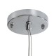 GLOBOSTAR® GOURAMI 02361 Μοντέρνο Κρεμαστό Φωτιστικό Οροφής με Ντουί 1 x E27 AC 220-240V IP20 - Κόκκινο - Μ100 x Π72 x Υ36cm