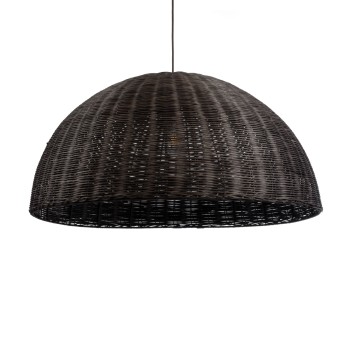 GLOBOSTAR® MONTANA 02382 Boho Κρεμαστό Φωτιστικό Οροφής με Ντουί 1 x E27 AC 220-240V IP20 - Καφέ - Μ80 x Π80 x Υ40cm