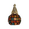 GLOBOSTAR® MERMAID 02389 Vintage Φωτιστικό Τοίχου - Απλίκα με Ντουί 1 x E27 AC 220-240V IP20 - Μπρούτζινο & Πολύχρωμο - Μ17 x Π30 x Υ27cm