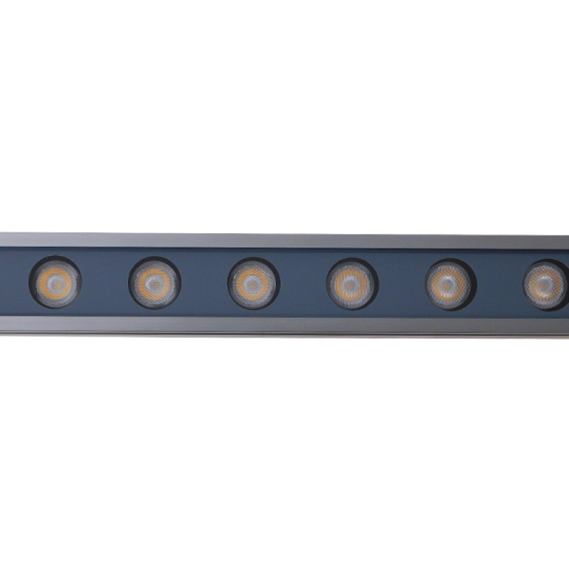 LED Wall Washer Αρχιτεκτονικού Φωτισμού 100cm GENIUS 24W CREE 24v 2880lm Δέσμης 10-30° Μοιρών Αδιάβροχο IP66 Θερμό Λευκό - Πορτοκαλί 2200k GloboStar 05101