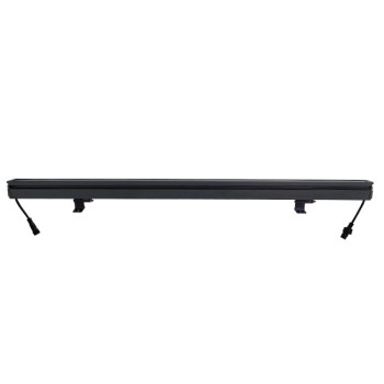 GLOBOSTAR® WASHER-MOZA 05107 Μπάρα Φωτισμού Wall Washer LED 24W 2400lm 10-30° DC 24V Αδιάβροχο IP66 RGB Dimmable - Γκρι Ανθρακί - Μ100 x Π4 x Υ5cm - 3 Χρόνια Εγγύηση