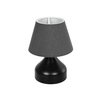 GLOBOSTAR® MICKEY 204-0059 Μοντέρνο Επιτραπέζιο Φωτιστικό Πορτατίφ με Ντουί 1 x E27 AC 220-240V IP20 - Μαύρο - Μ22 x Π22 x Υ30cm