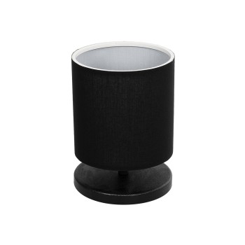 GLOBOSTAR® MINNIE 204-0063 Μοντέρνο Επιτραπέζιο Φωτιστικό Πορτατίφ με Ντουί 1 x E14 AC 220-240V IP20 - Μαύρο - Μ15 x Π15 x Υ21cm