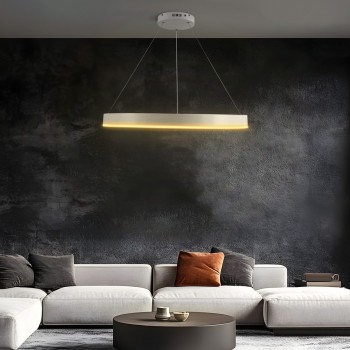 kelvo® VENOM KLV-101-0191 Κρεμαστό Φωτιστικό Οροφής LED 67W 6700lm 120° AC 220-240V IP20 Ρυθμιζόμενο Λευκό CCT με Χειριστήριο από 2700K έως 6000K Dimmable - Lumileds SMD Chip - Λευκό Ματ - Μ80 x Π80 x Υ6.5cm - 3 Χρόνια Εγγύηση