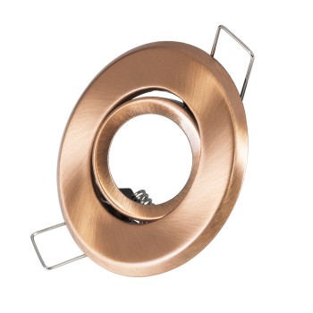 GLOBOSTAR® ORO 77805 Χωνευτή Κινούμενη Βάση για Σποτ MR11 με Ντουί GU10/GU5.3 IP20 - Χάλκινο - Μ7 x Π7 x Υ2.1cm / Q5.5cm