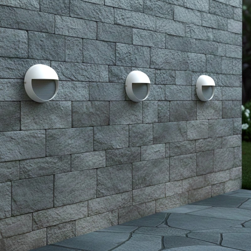 kelvo® STEPART KLV-101-0097 Φωτιστικό Σκαλοπατιού / Διαδρόμου LED 3W 375lm 45° AC 220-240V Αδιάβροχο IP65 Θερμό Λευκό 2700K - Lumileds SMD Chip & TÜV SÜD Driver - Λευκό Ματ - Μ16 x Π8 x Υ16cm - 5 Χρόνια Εγγύηση