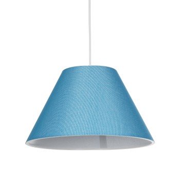 GLOBOSTAR® RIFT 203-0075 Μοντέρνο Κρεμαστό Φωτιστικό Οροφής με Ντουί 1 x E27 AC 220-240V IP20 - Μπλε - Μ35 x Π35 x Υ22.5cm