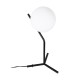 GloboStar® ELFIS 01100 Μοντέρνο Επιτραπέζιο Φωτιστικό Πορτατίφ Μονόφωτο 1 x E27 IP20 Μαύρο Μέταλλο με Λευκό Γυαλί - Μ22 x Π27 x Υ41cm GloboStar® ELFIS 01100 Μοντέρνο Επιτραπέζιο Φωτιστικό Πορτατίφ Μονόφωτο 1 x E27 Λευκή Γυάλινη Μπάλα με Μεταλλικό Μαύρο Σώμα Φ15 x Υ41cm