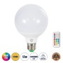 GLOBOSTAR® RGBOO 76071 Λάμπα E27 G95 με IR Ασύρματο Χειριστήριο LED 12W 780lm 260° AC 220-240V IP20 Πολύχρωμο RGB+WW Dimmable - Sanan SMD Chip - Μ9.5 x Π9.5 x Υ14cm - 2 Χρόνια Εγγύηση