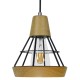 GloboStar® AKRON 10001133 Μοντέρνο Κρεμαστό Φωτιστικό Πλέγμα Μονόφωτο 1 x E27 IP20 Μπεζ Ξύλο με Μαύρο Μέταλλο - Μ19 x Π19 x Υ22cm GloboStar® AKRON 10001133 Μοντέρνο Κρεμαστό Φωτιστικό Πλέγμα Μονόφωτο 1 x E27 IP20 Μπεζ Ξύλο με Μαύρο Μέταλλο - Μ19 x Π19 x Υ22cm