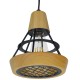 GloboStar® AKRON 10001133 Μοντέρνο Κρεμαστό Φωτιστικό Πλέγμα Μονόφωτο 1 x E27 IP20 Μπεζ Ξύλο με Μαύρο Μέταλλο - Μ19 x Π19 x Υ22cm GloboStar® AKRON 10001133 Μοντέρνο Κρεμαστό Φωτιστικό Πλέγμα Μονόφωτο 1 x E27 IP20 Μπεζ Ξύλο με Μαύρο Μέταλλο - Μ19 x Π19 x Υ22cm