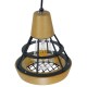 GloboStar® AKRON 10001133 Μοντέρνο Κρεμαστό Φωτιστικό Πλέγμα Μονόφωτο 1 x E27 IP20 Μπεζ Ξύλο με Μαύρο Μέταλλο - Μ19 x Π19 x Υ22cm GloboStar® AKRON 10001133 Μοντέρνο Κρεμαστό Φωτιστικό Πλέγμα Μονόφωτο 1 x E27 IP20 Μπεζ Ξύλο με Μαύρο Μέταλλο - Μ19 x Π19 x Υ22cm