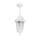 GloboStar® VITRO 203-0199 Vintage Κρεμαστό Φωτιστικό Φαναράκι Μονόφωτο 1 x E27 IP44 Λευκό Πλαστικό - Μ16 x Π16 x Υ48cm