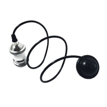 GLOBOSTAR® SUSPENS 115102 Vintage Κρεμαστό Φωτιστικό Οροφής με Ντουί 1 x E27 AC 220-240V IP20 - Ασημί & Μαύρο - Μ6.7 x Π6.7 x Y94.3cm