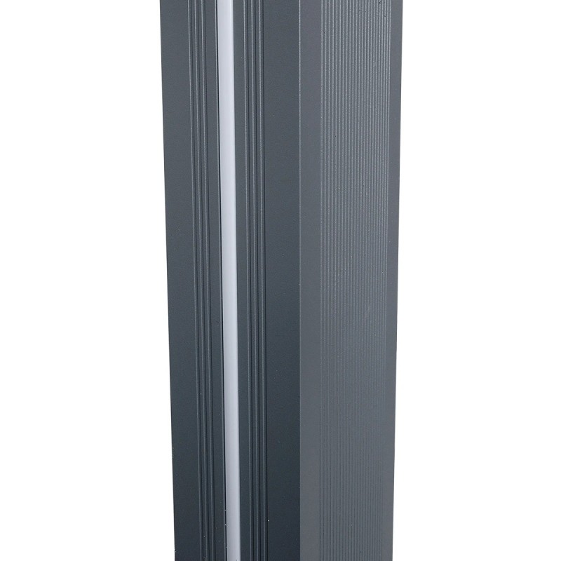 GLOBOSTAR® ZAPOPAN 90838 Φωτιστικό Urban Light Πλατείας/Πάρκου LED 30W 4080lm 120° AC 220-240V Αδιάβροχο IP65 IK09 Φυσικό Λευκό 5000K - LUMILEDs SMD Chip & MEANWELL Driver - Γκρι Ανθρακί - Μ75 x Π14 x Υ360cm - 5 Χρόνια Εγγύηση