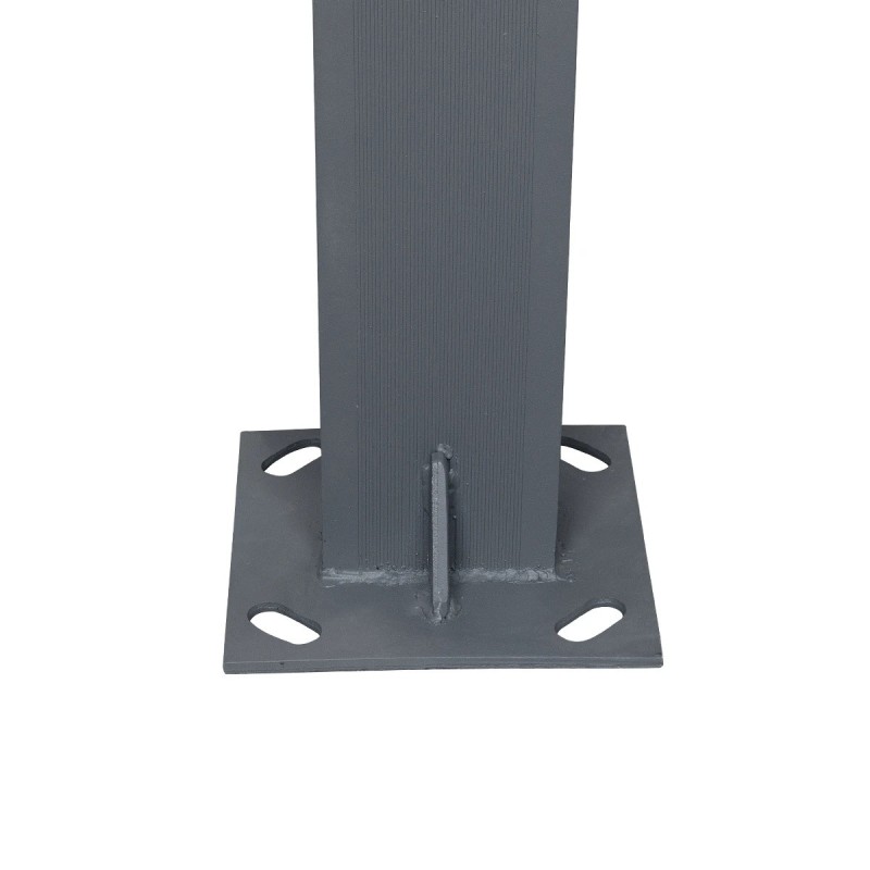 GLOBOSTAR® ZAPOPAN 90838 Φωτιστικό Urban Light Πλατείας/Πάρκου LED 30W 4080lm 120° AC 220-240V Αδιάβροχο IP65 IK09 Φυσικό Λευκό 5000K - LUMILEDs SMD Chip & MEANWELL Driver - Γκρι Ανθρακί - Μ75 x Π14 x Υ360cm - 5 Χρόνια Εγγύηση