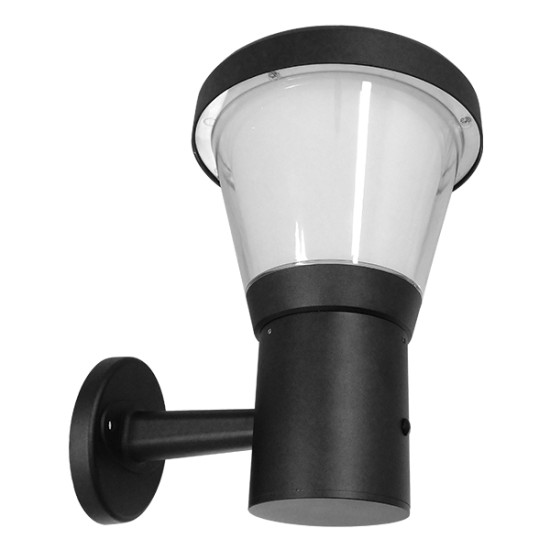 GLOBOSTAR® SOLARTIS 12126 Φωτιστικό Κολωνάκι Κήπου LED 10W 1000lm 180° με Ενσωματωμένο Φωτοβολταϊκό Panel ?V ?W & Επαναφορτιζόμενη Μπαταρία Li-ion ?V 12000mAh με Αισθητήρα Ημέρας-Νύχτας Αδιάβροχο IP65 Ψυχρό Λευκό 6000K - Γκρι Ανθρακί - Μ24 x Π32 x Υ28 Αυτόνομο Αδιάβροχο IP65 Ηλιακό Φωτοβολταϊκό Φωτιστικό Τοίχου 24x32x28cm LED 10W με Αισθητήρα Νυχτός Ψυχρό Λευκό 6000k GloboStar 12126