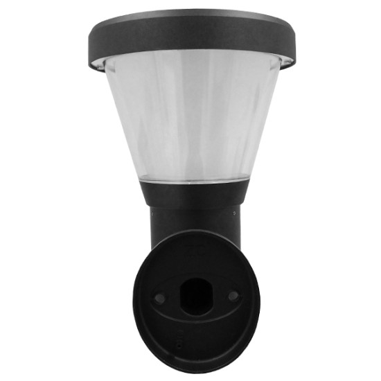 GLOBOSTAR® SOLARTIS 12126 Φωτιστικό Κολωνάκι Κήπου LED 10W 1000lm 180° με Ενσωματωμένο Φωτοβολταϊκό Panel ?V ?W & Επαναφορτιζόμενη Μπαταρία Li-ion ?V 12000mAh με Αισθητήρα Ημέρας-Νύχτας Αδιάβροχο IP65 Ψυχρό Λευκό 6000K - Γκρι Ανθρακί - Μ24 x Π32 x Υ28 Αυτόνομο Αδιάβροχο IP65 Ηλιακό Φωτοβολταϊκό Φωτιστικό Τοίχου 24x32x28cm LED 10W με Αισθητήρα Νυχτός Ψυχρό Λευκό 6000k GloboStar 12126