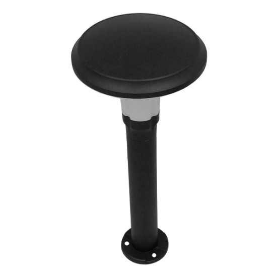 GLOBOSTAR® WHISPER 12145 Φωτιστικό Κολωνάκι Κήπου με Ντουί 1 x E27 120° AC 220-240V Αδιάβροχο IP65 - Γκρι Ανθρακί - Μ27 x Π27 x Υ61cm