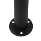 GLOBOSTAR® WHISPER 12145 Φωτιστικό Κολωνάκι Κήπου με Ντουί 1 x E27 120° AC 220-240V Αδιάβροχο IP65 - Γκρι Ανθρακί - Μ27 x Π27 x Υ61cm