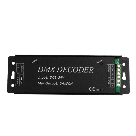 Ασύρματος LED RGB Controller DMX512 με Χειριστήριο Αφής 2.4G RF 5V (75w) - 12V (180w) - 24V (360w) DC GloboStar 15144 Ασύρματος LED RGB Controller DMX512 με Χειριστήριο Αφής 2.4G RF 5V (75w) - 12V (180w) - 24V (360w) DC GloboStar 15144