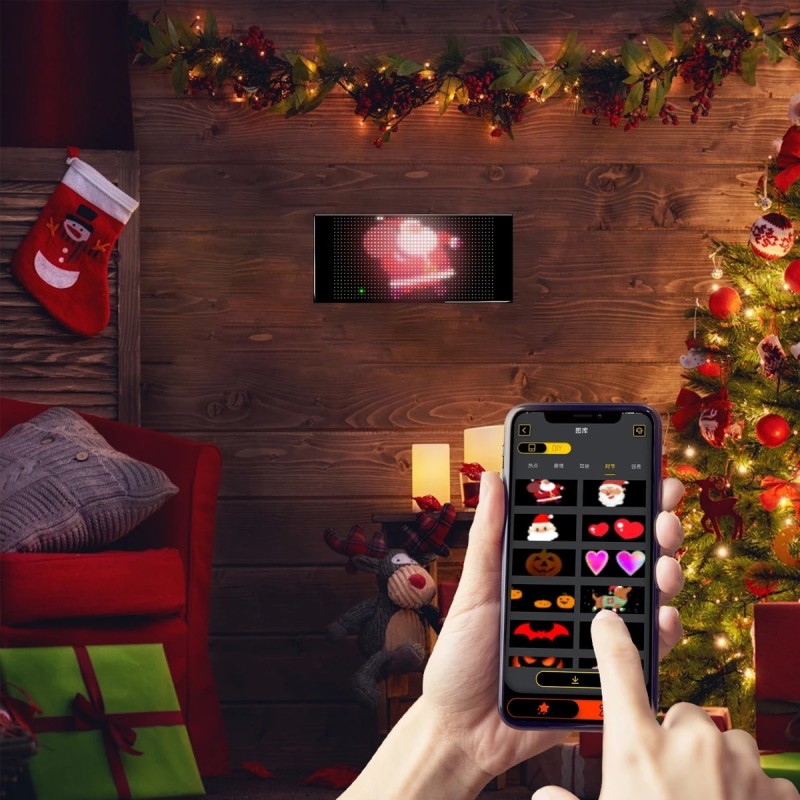 GLOBOSTAR® MATRIX GLB-106-0006 Κυλιόμενη Ψηφιακή Επιγραφή / Κορνίζα 27x12cm P4 48x24 Pixel LED 10W AC 220-240V Αδιάβροχο IP65 Πολύχρωμο RGB - Bluetooth Control μέσω iPIXEL APP - Μ28 x Π0.4 x Υ12cm - 2 Χρόνια Εγγύηση