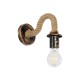 GloboStar® DAKER 01184 Vintage Επιτοίχιο Φωτιστικό Απλίκα Μονόφωτο 1 x E27 IP20 Χάλκινο Μέταλλο Με Μπεζ Σχοινί - Μ21 x Π12 x Υ16cm GloboStar® DAKER 01184 Vintage Επιτοίχιο Φωτιστικό Απλίκα Μονόφωτο 1 x E27 IP20 Χάλκινο Μέταλλο Με Μπεζ Σχοινί - Μ21 x Π12 x Υ16cm