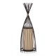 GLOBOSTAR® AZORES 01754 Boho Επιδαπέδιο Φωτιστικό με Ντουί 1 x E27 AC 220-240V IP20 - Καφέ & Μπεζ - Μ30 x Π30 x Υ90cm