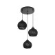 GloboStar® YASAM 203-0022 Vintage Κρεμαστό Φωτιστικό Πλέγμα Τρίφωτο 3 x E27 IP20 Μαύρο Ρατάν - Μ42 x Π42 x Υ54cm GloboStar® YASAM 203-0022 Vintage Κρεμαστό Φωτιστικό Πλέγμα Τρίφωτο 3 x E27 IP20 Μαύρο Ρατάν - Μ42 x Π42 x Υ54cm