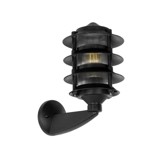 GloboStar® LANTERNA 203-0244 Μοντέρνο Επιτοίχιο Φωτιστικό Φαναράκι Μονόφωτο 1 x E27 IP44 Μαύρο Πλαστικό Σώμα - Μ24 x Π16 x Υ27.5cm GloboStar® LANTERNA 203-0244 Μοντέρνο Επιτοίχιο Φωτιστικό Φαναράκι Μονόφωτο 1 x E27 IP44 Μαύρο Πλαστικό Σώμα - Μ24 x Π16 x Υ27.5cm