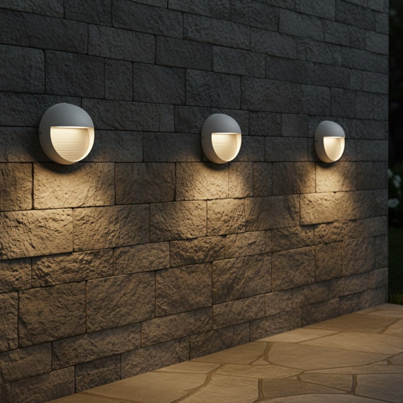 kelvo® STEPART KLV-101-0097 Φωτιστικό Σκαλοπατιού / Διαδρόμου LED 3W 375lm 45° AC 220-240V Αδιάβροχο IP65 Θερμό Λευκό 2700K - Lumileds SMD Chip & TÜV SÜD Driver - Λευκό Ματ - Μ16 x Π8 x Υ16cm - 5 Χρόνια Εγγύηση