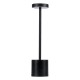 GloboStar® JOJO 76520 Μοντέρνο Επιτραπέζιο Φωτιστικό Πορτατίφ LED 1.5W 105lm 120° DC 5V Επαναφορτιζόμενο με Μπαταρία Li-ion 1800mAh - Διακόπτη Αφής με 3 Εναλλαγές Φωτισμού CCT Θερμό - Φυσικό - Ψυχρό 1500K - 4500K - 6000K Dimmable - D8 x H34cm - Μαύρο